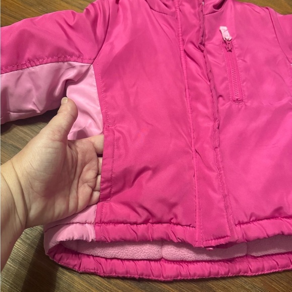 OSHKOSH B’gosh Pink Toddler GIRL’S Fleece Lined Jacket Coat Winter 24 MONTHS - Picture 10 of 10